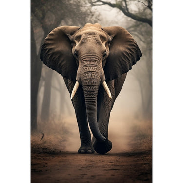 Realistic Elephant Canvas